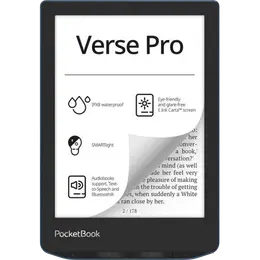 Электронная книга PocketBook 634 Verse Pro (PB634-A-WW), синяя