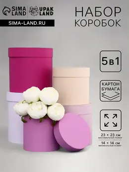 Набор шляпных подарочных коробок 5 в 1 Набор шляпных подарочных коробок 5 в 1