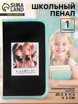 Пенал школьный, 1 секция, 11.5×20.5×3 см Пенал школьный, 1 секция, 11.5×20.5×3 см