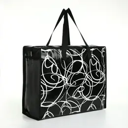 Сумка хозяйственная на молнии, 18 л, 40×15×30 см, черная