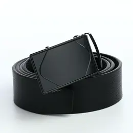Ремень мужской, ширина 3.5 см, пряжка автомат, черный