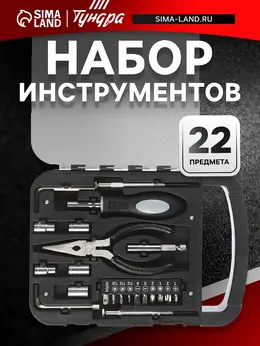 Набор инструментов , пластиковый кейс, 22 предмета