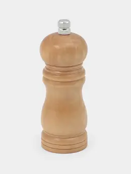 Мельница для специй , 13.5×4.5 см, металлический механизм, бежевая