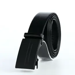 Ремень мужской, ширина 3.5 см, пряжка автомат, черный