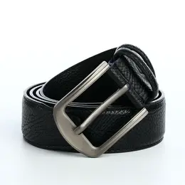 Ремень мужской, ширина 3.7 см, винт, пряжка металл, черный