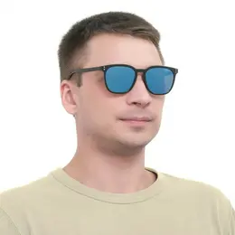 Очки солнцезащитные onesun, uv 400, 14×14×4.5 см, линза 4.5×5.2 см, голубые Очки солнцезащитные onesun, uv 400, 14×14×4.5 см, линза 4.5×5.2 см, голубые
