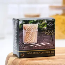 Зубочистки из березы , 300 шт., в индивидуальной упаковке, картонная коробка Зубочистки из березы , 300 шт., в индивидуальной упаковке, картонная коробка