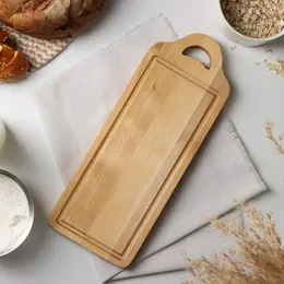 Доска разделочная деревянная для рыбы adelica, 34×13×2 см, пропитана маслом, береза