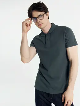 Поло мужское в зеленом цвете Поло мужское в зеленом цвете