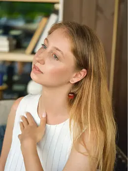 Серьги пластик