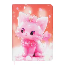 Записная книжка подарочная 96 листов, в линейку, цветной срез, обложка пвх, 3d кошка, 17.7×12.4 см Записная книжка подарочная 96 листов, в линейку, цветной срез, обложка пвх, 3d кошка, 17.7×12.4 см