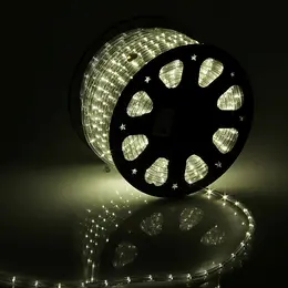 Световой шнур 11 мм, ip65, 100 м, 24 led/м, 220 в, 2w, постоянное свечение, свечение теплое белое Световой шнур 11 мм, ip65, 100 м, 24 led/м, 220 в, 2w, постоянное свечение, свечение теплое белое