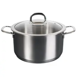 Кастрюля 3,0л стеклянная крышка Сафия