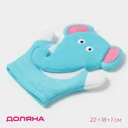 Мочалка варежка детская доляна Мочалка варежка детская доляна