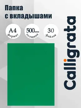 Папка с 30 вкладышами а4, 500 мкм, , текстура
