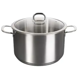 Кастрюля 9,0л стеклянная крышка Сафия