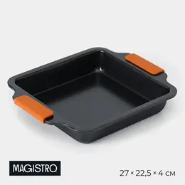 Противень для выпечки french bakery, 27×22.5×4 см, антипригарное покрытие, черная Противень для выпечки french bakery, 27×22.5×4 см, антипригарное покрытие, черная