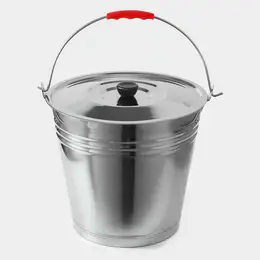 Ведро, 12 л, d=32 см, с крышкой, aisi 201 сталь Ведро, 12 л, d=32 см, с крышкой, aisi 201 сталь