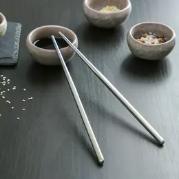 Палочки для суши bacchette, длина 21 см, серебристые