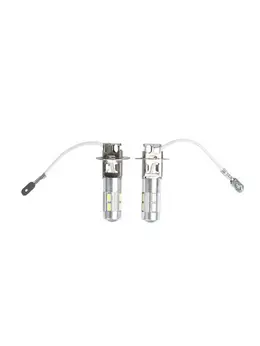 Автомобильная лампа, светодиодная, h3, 12 в, 13 smd=5050, 2 шт., белый