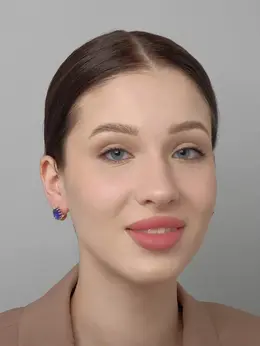 Серьги со стразами