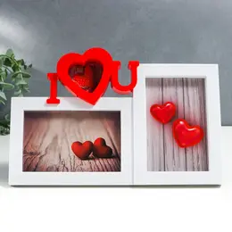 Фоторамка-коллаж на 2 фото 10×15 см Фоторамка-коллаж на 2 фото 10×15 см