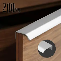 Ручка торцевая rt002cp, l=200 мм, м/о 160 мм, цвет матовый хром