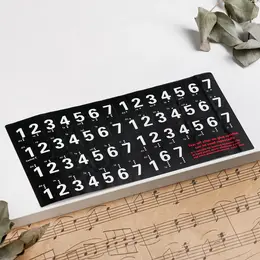 Наклейки на клавиши пианино 2.4×1.4 см, 88 клавиш
