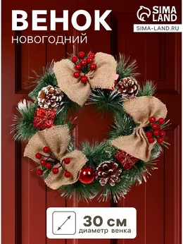 Венок новогодний d=30 см Венок новогодний d=30 см