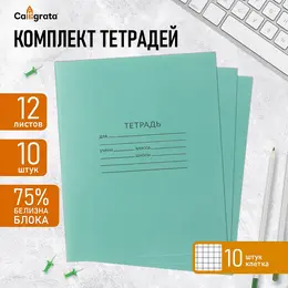 Набор тетрадей 12 листов в клетку
