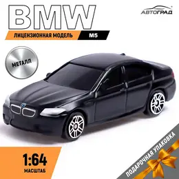 Машина металлическая bmw m5, 1:64, цвет черный матовый Машина металлическая bmw m5, 1:64, цвет черный матовый