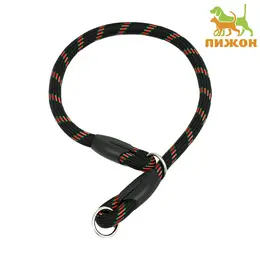Ошейник - удавка для собак, 1.2×60 см, черный