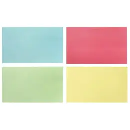 Блок с липким краем 76×127 мм, 100 листов, пастель, 4 цвета
