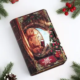 Шкатулка книга новогодний уют, 20х13х5 см Шкатулка книга новогодний уют, 20х13х5 см