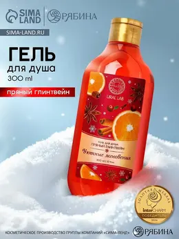 Гель для душа, 300 мл, аромат пряного глинтвейна,