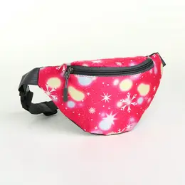 Сумка поясная детская на молнии, цвет малиновый Сумка поясная детская на молнии, цвет малиновый