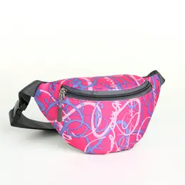 Сумка поясная детская на молнии, цвет малиновый Сумка поясная детская на молнии, цвет малиновый