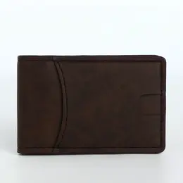 Зажим для купюр, карт, коричневый