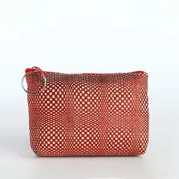 Кошелек-монетница на молнии, 12×2.5×8.5 см, красная Кошелек-монетница на молнии, 12×2.5×8.5 см, красная