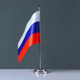 Флаг россии настольный, 15×22 см, шток 33 см Флаг россии настольный, 15×22 см, шток 33 см