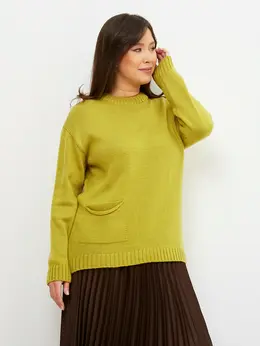 Свитер больших размеров оверсайз удлиненный Свитер больших размеров оверсайз удлиненный