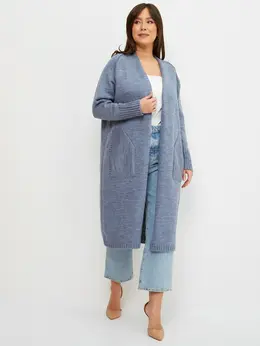 Кардиган вязаный длинный оверсайз Кардиган вязаный длинный оверсайз