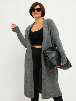 Кардиган вязаный длинный оверсайз Кардиган вязаный длинный оверсайз