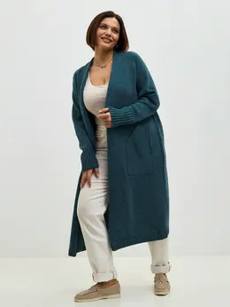 Кардиган вязаный длинный оверсайз Кардиган вязаный длинный оверсайз