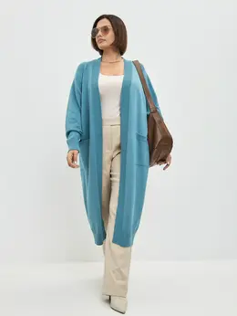 Кардиган длинный вязаный оверсайз Кардиган длинный вязаный оверсайз