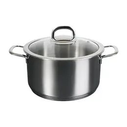 Кастрюля 4,0л стеклянная крышка Сафия