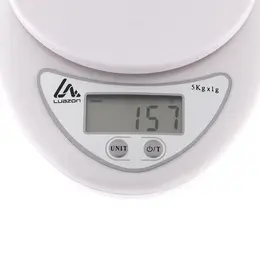 Весы кухонные luazon lvk-501, электронные, до 5 кг, белые