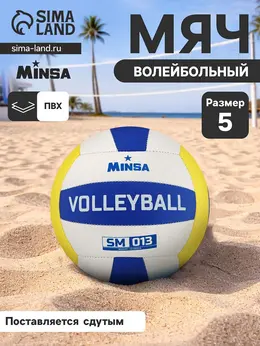 Волейбольный мяч sm 013, машинная сшивка, 18 панелей, р. 5, pvc