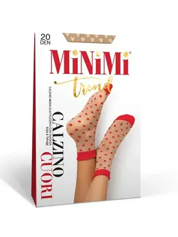 Носки Mini CUORI 20 Avorio