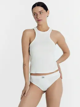 Трусы женские бразилиана белые